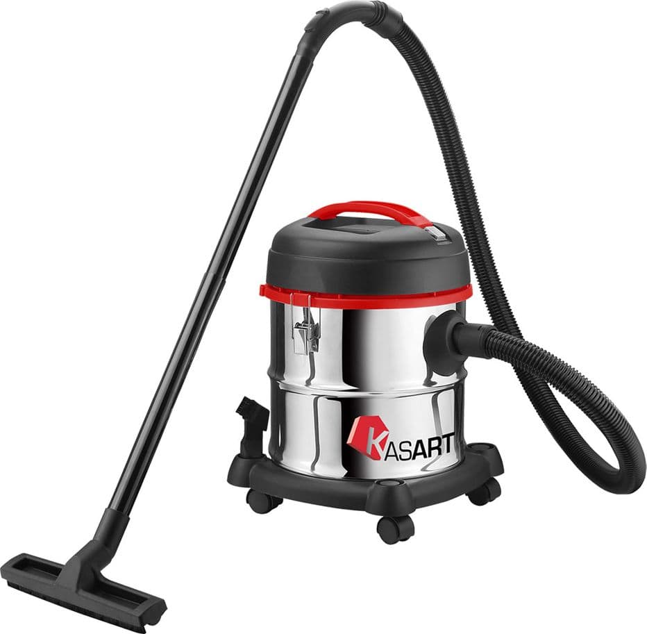 Bidone Aspiratutto Wet&dry Kasart 1200 w in Acciaio Inox 20 Lt - 2