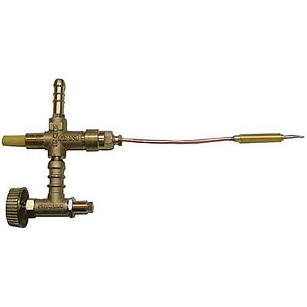 Rubinetto GPL Sicurezza Ottone Mm 10 con Termocoppia Cm 25 - 2