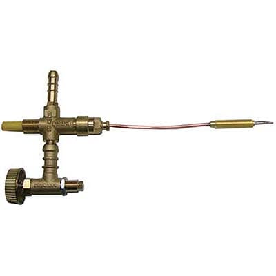 Rubinetto GPL Sicurezza Ottone Mm 10 con Termocoppia Cm 25 - 2