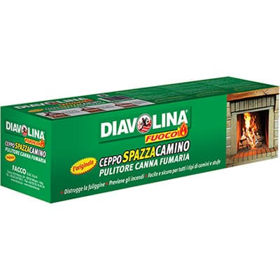 Antifuliggine Spazzacamino Ceppo Diavolina Fuoco 6 Pezzi - 2