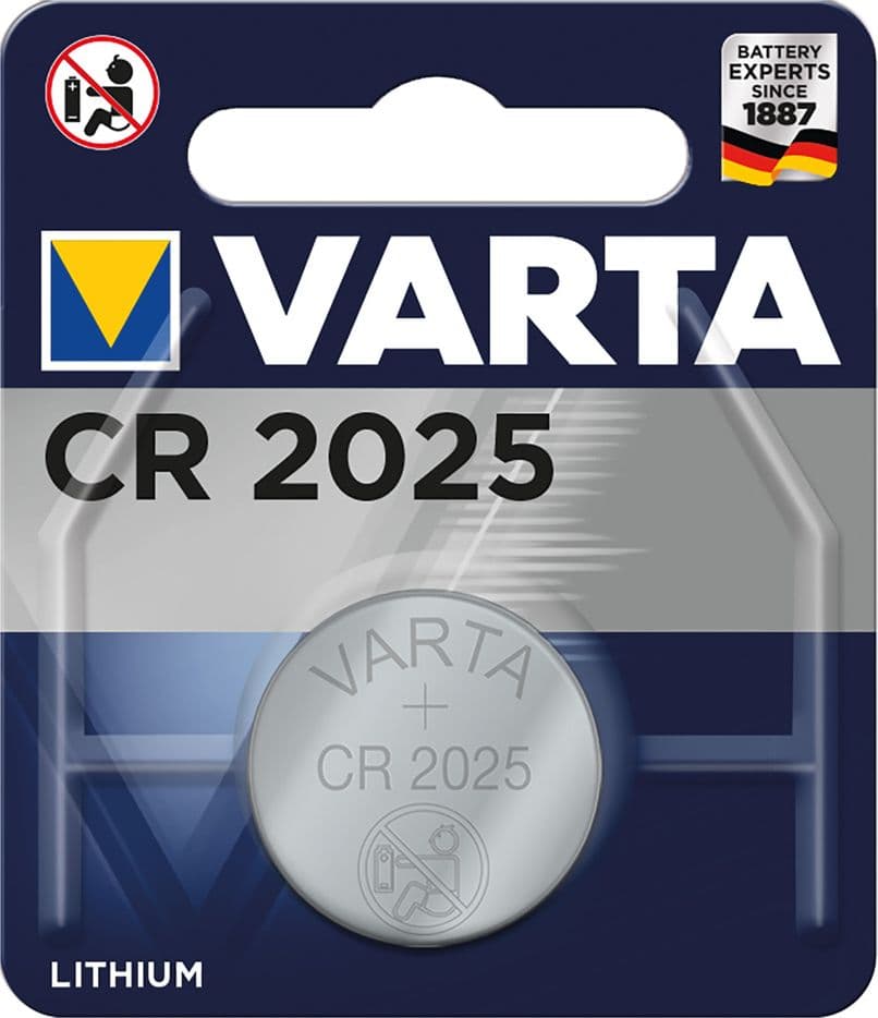 Pila a Bottone PZ 1 Varta CR2025 3 v 10 Blister - 2