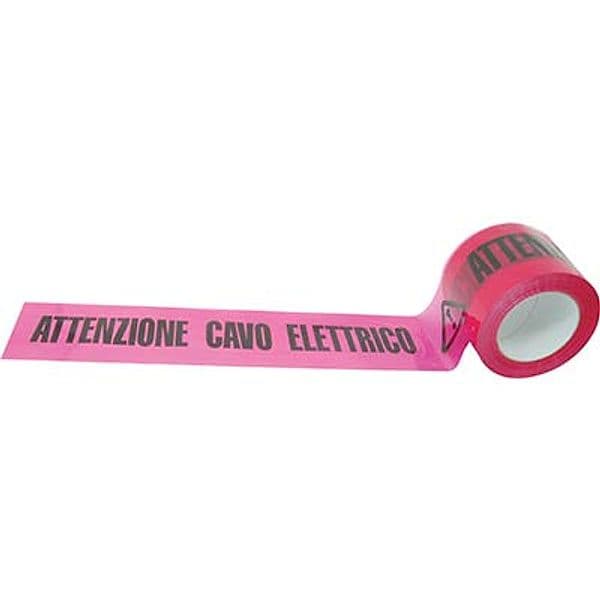 Nastro Segnaletico Attenzione Cavo Elettrico 200 ml H 100 mm 4 Pezzi – Autres