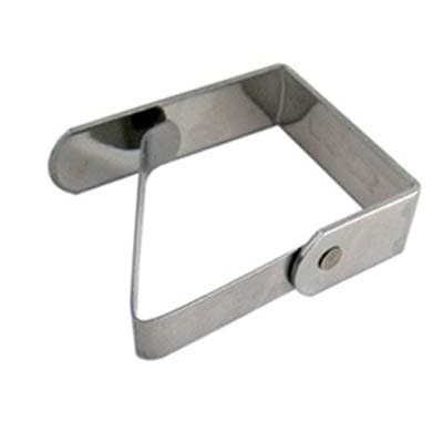 Fermatovaglia a Molla Inox 40 mm 50 Pezzi - 2