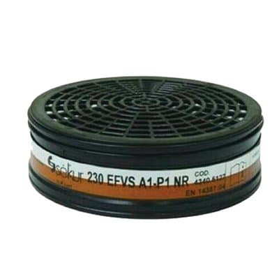Filtro per Respiratore a Maschera Polimask 230 Sekur Ef con Vs A1 P1 - 2