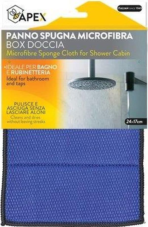 Panno Spugna Microfibra Box Doccia Apex 24 x 17 cm 12 Pezzi - 2