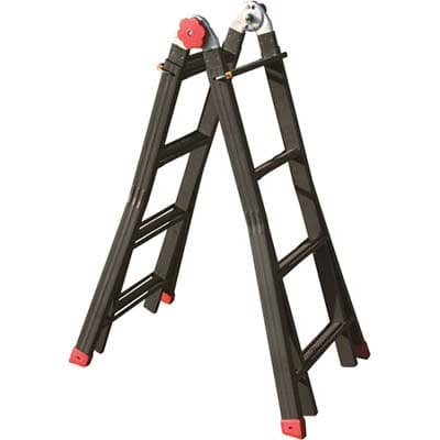 Scala Telescopica Phenomena Auto Sicos Acciaio H.cm 112 a 390 Pioli 4 con 4 - 2