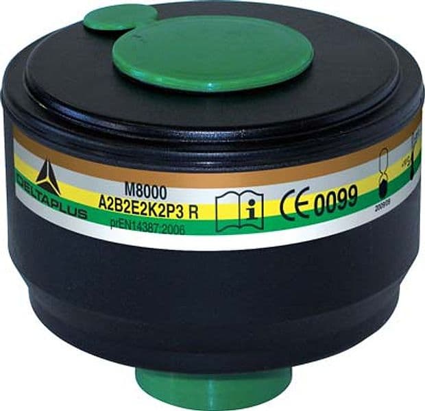 Filtro per Respiratore a Maschera Selecta Sekur A2 B2 E2 K2 P3 R D Biostop - 2