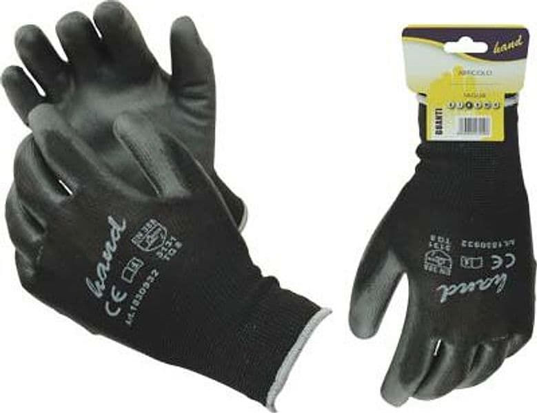 Guanto Poliuretano Nero Hand Workit Nero 12 Paia 1830934
