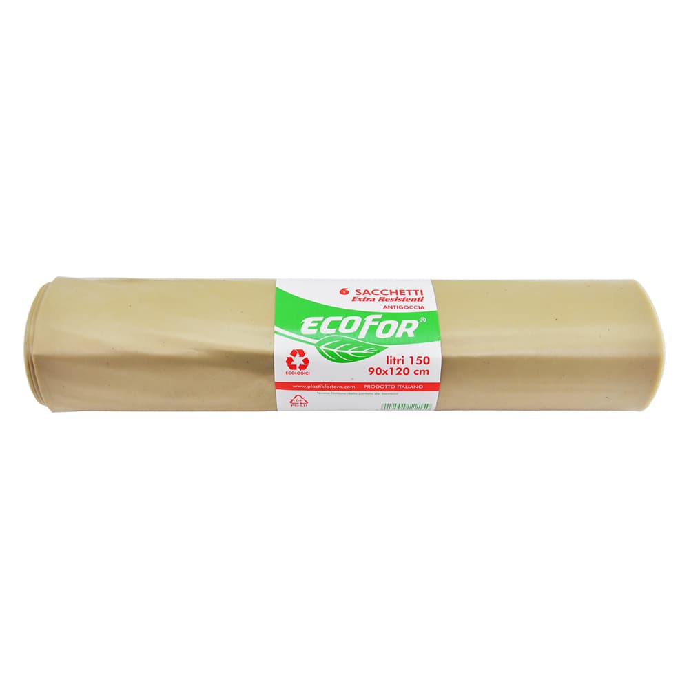 Sacchi Extra Strong Polietilene Nettezza Urbana 150 lt 6 Pezzi 90 x 120 cm - 2
