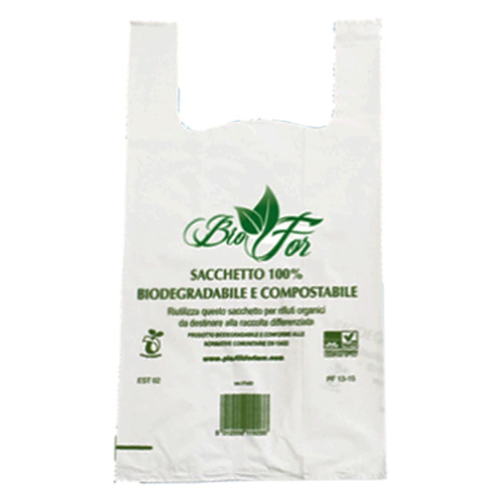 Buste Shopper Compostabili Medie 27+ 14 X 50 500 Pezzi 7,5 Gr - 2