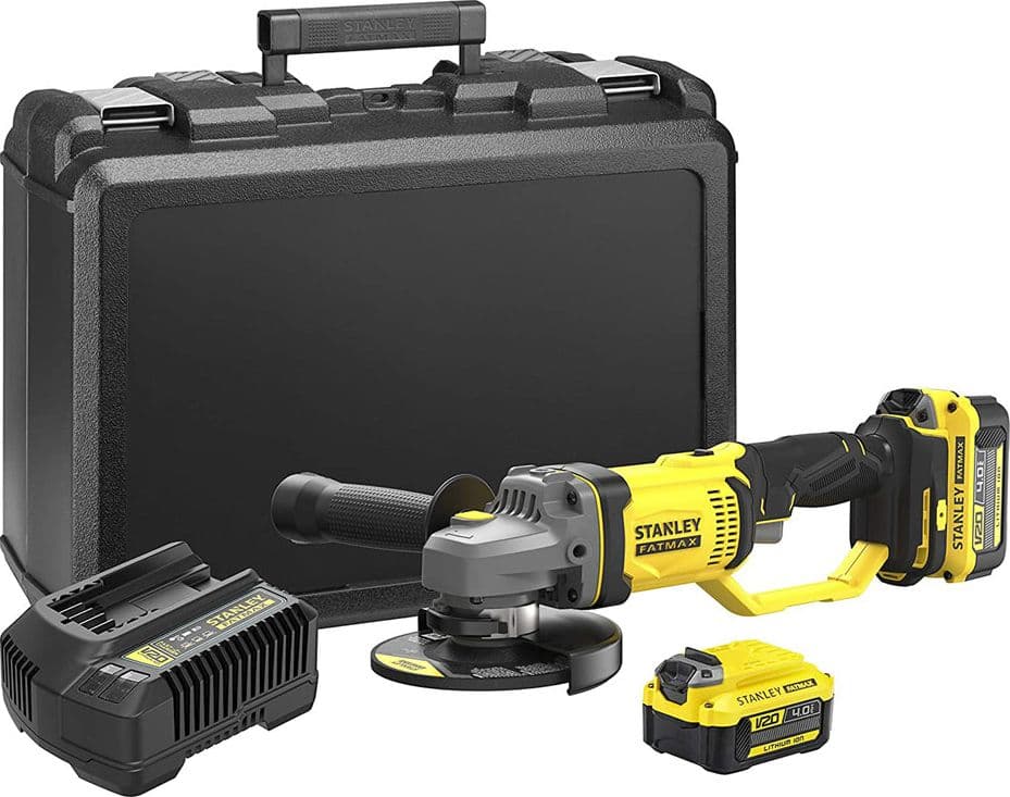 Smerigliatrice Angolare a Batteria Stanleyfatmax Sfmcg400m2k Qw 18v 125 mm – Stanley Fatmax