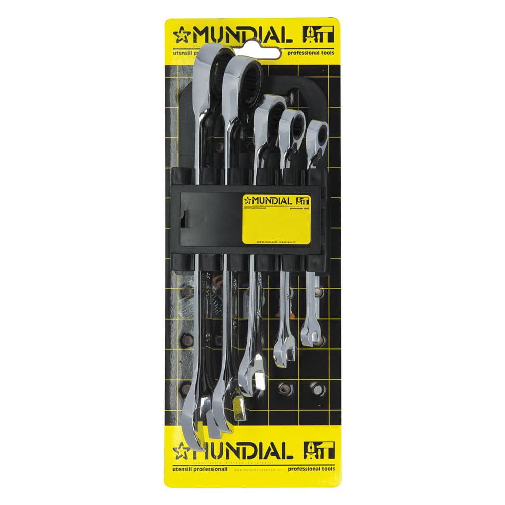 Serie Chiavi Combinate a Cricchetto Mundial Standard 5 Pezzi - 2
