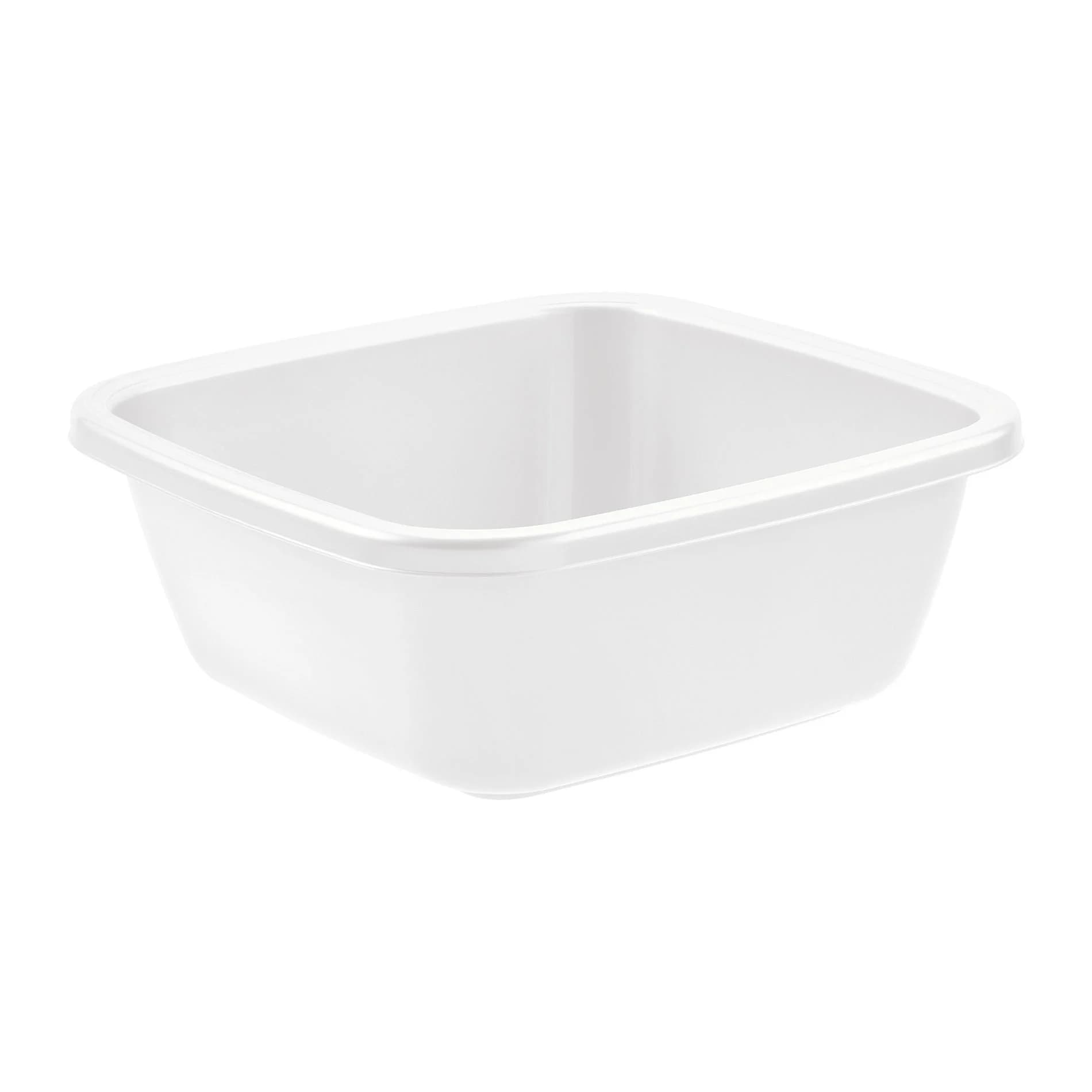 Bacinella Quadra 34 x 34 H. Tontarelli Bianca 13,5 cm 9 lt - 2