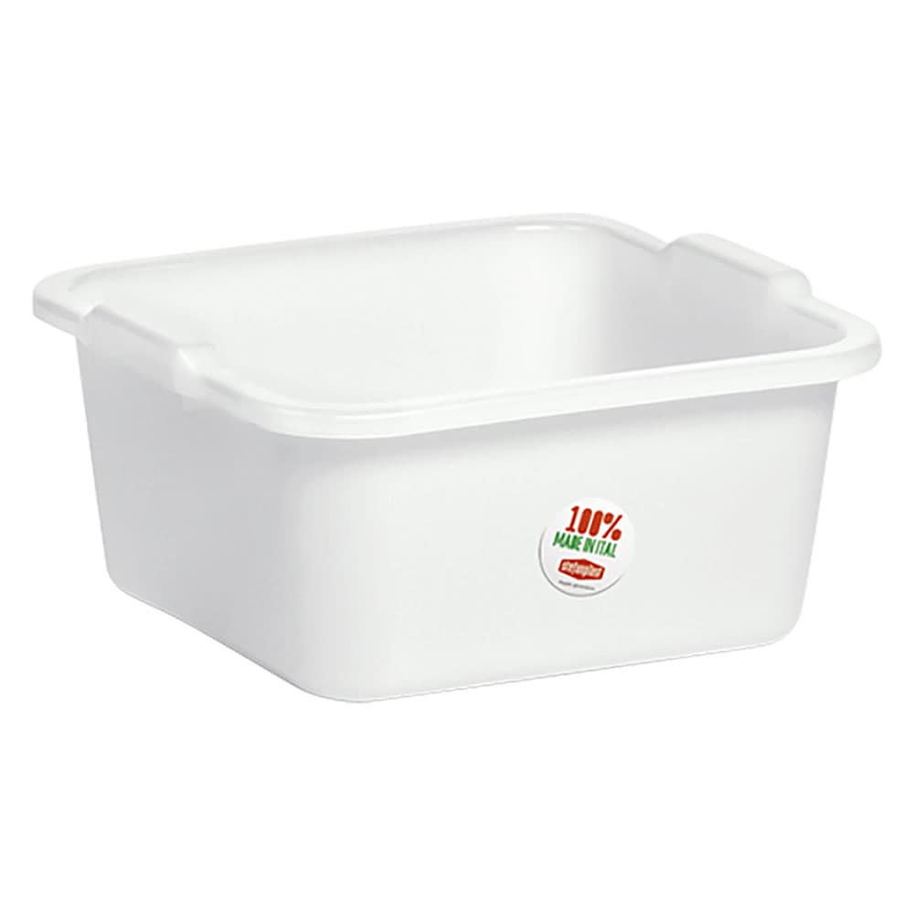 Bacinella Quadra Neutro Stefanplast 30 x 30 cm 7 lt - 2