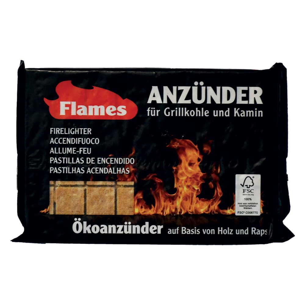 Accendifuoco Ecologico 32 Cubi Flames Flames 12 Pezzi - 2