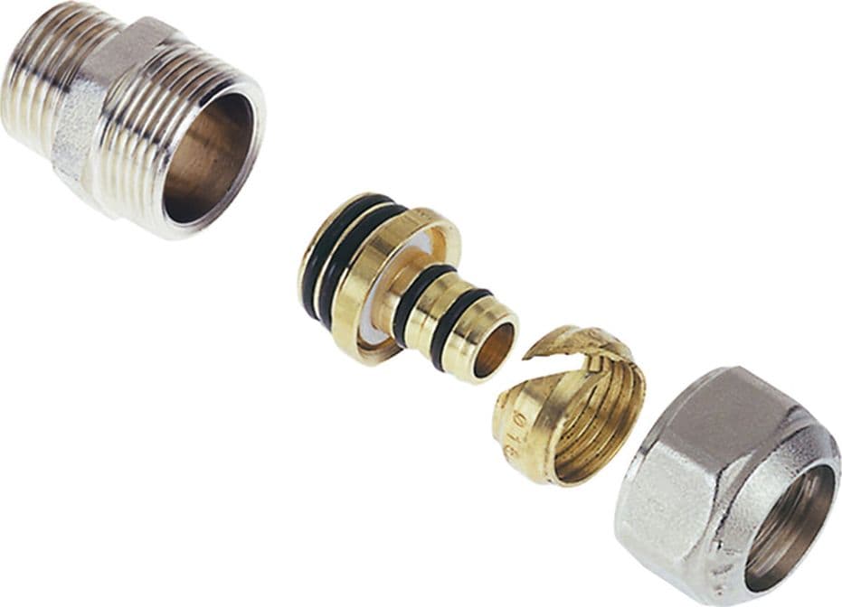 Raccordo a Stringere Diritto 16 X 1/2 Maschio Icma Art 531 541 591 - 2