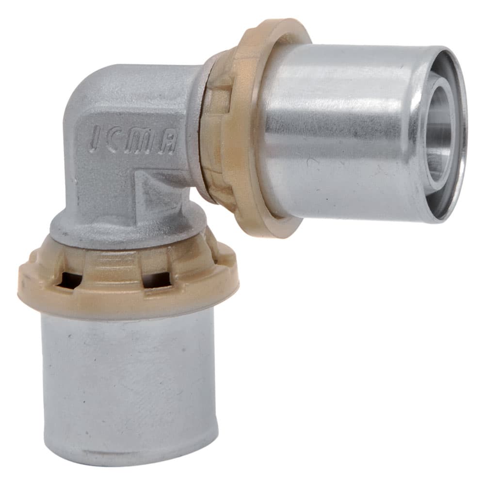 Raccordo a Pressare Curvo Doppio 26 x 26 Icma Art 403 10 Pezzi - 2