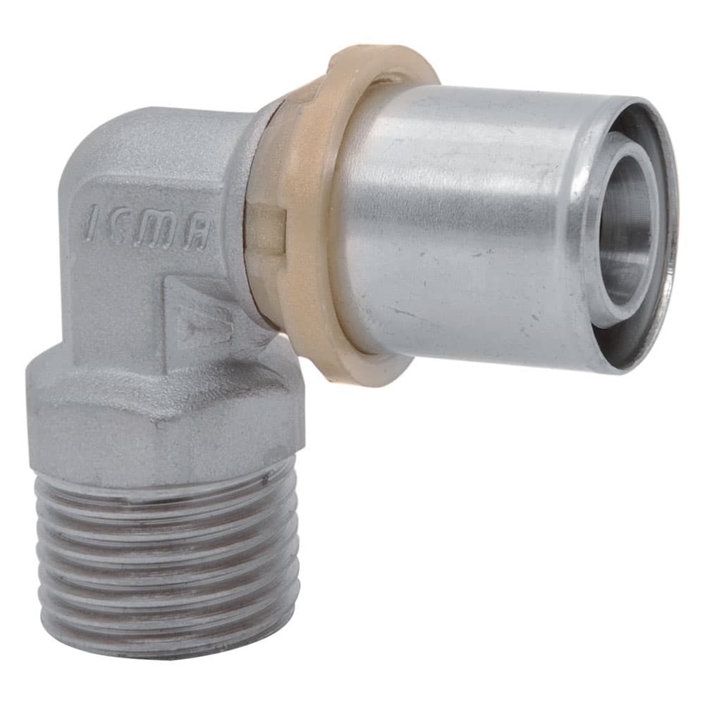 Raccordo a Pressare Curvo 20 x ½ Maschio Icma Art 404 10 Pezzi - 2