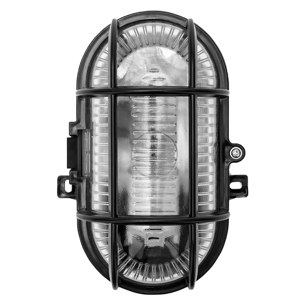 Plafoniera Velamp Ovale Nera - 2