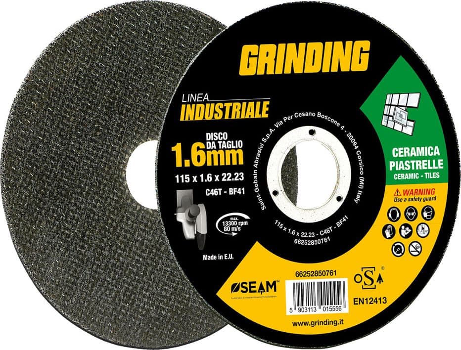 Mola Abrasiva per Marmo Piastrelle Grinding 10 Pezzi Ø 115 X 1,6 - 2