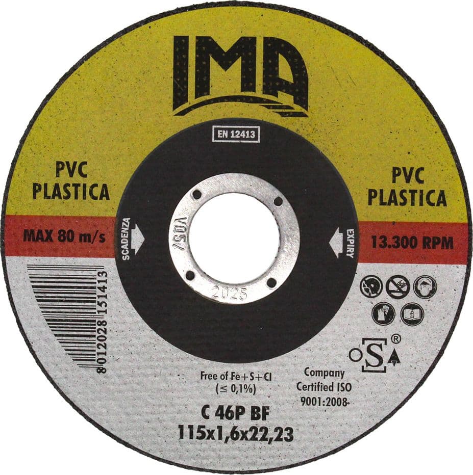 Mola Abrasiva per Gold Plastica PVC 50 Pezzi Ø 115 X 1,6 – Autres