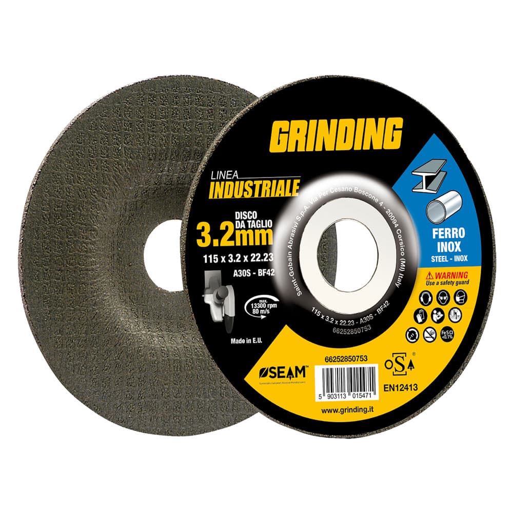 Mola Abrasiva per Grinding Grinding Linea Industriale 5 Pezzi Ø 115 x 2,4 - 2