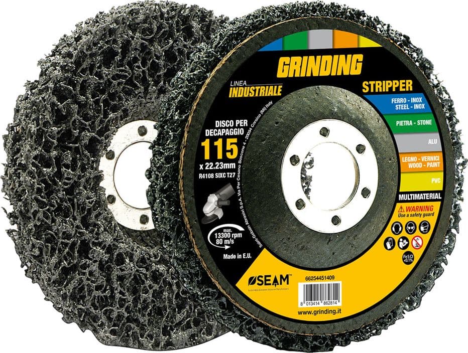 Disco Pulitura Grinding Linea Industriale Nylon 10 Pezzi Ø 115