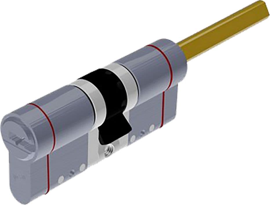Cilindro Profilato Modulare per Pomolo Serie +10+26 = 62 (31+31) in Acciaio Inox 26 mm – Securemme