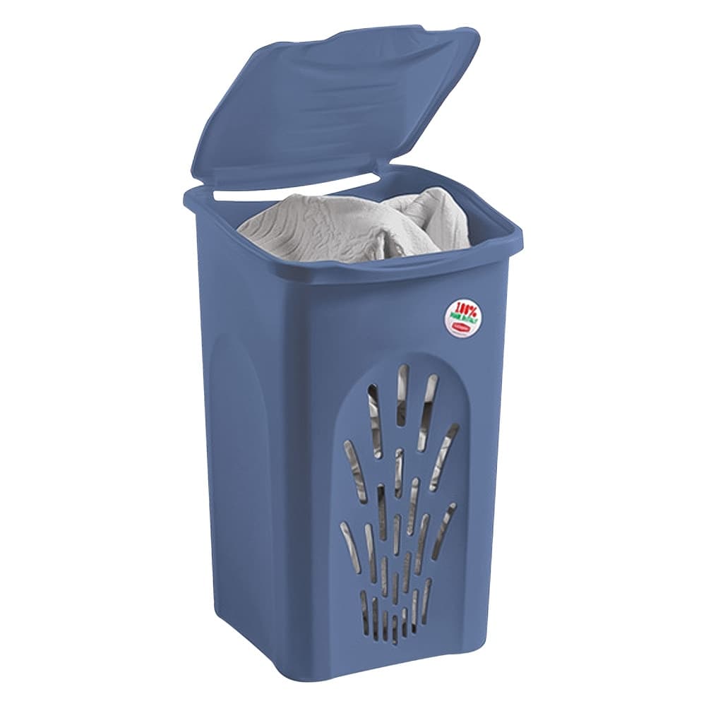 Portabiancheria Palace Blue Stefanplast Traforato 50 Lt 37 X 37 X 56 cm - 2