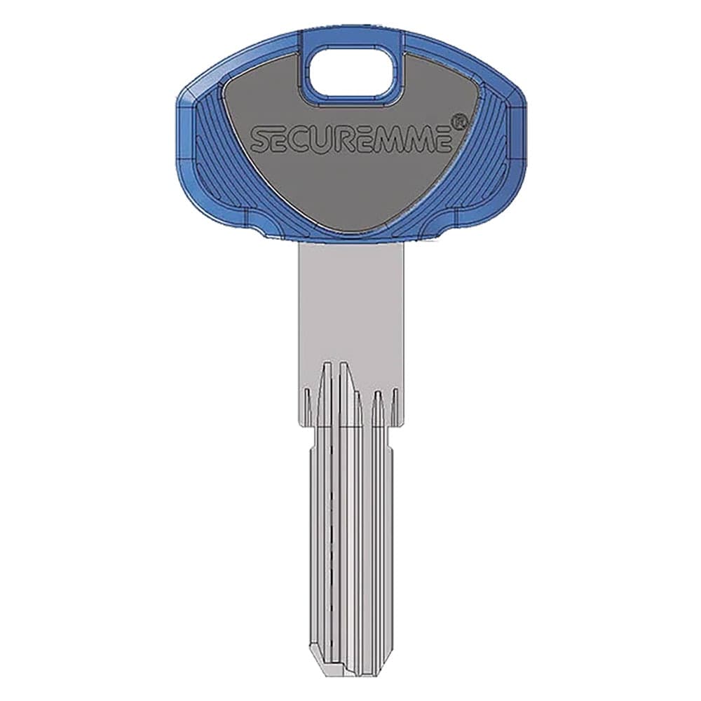 Chiave per Cilindro Serie Securemme Evo K1 70,5 mm Testa 23 X 38 mm