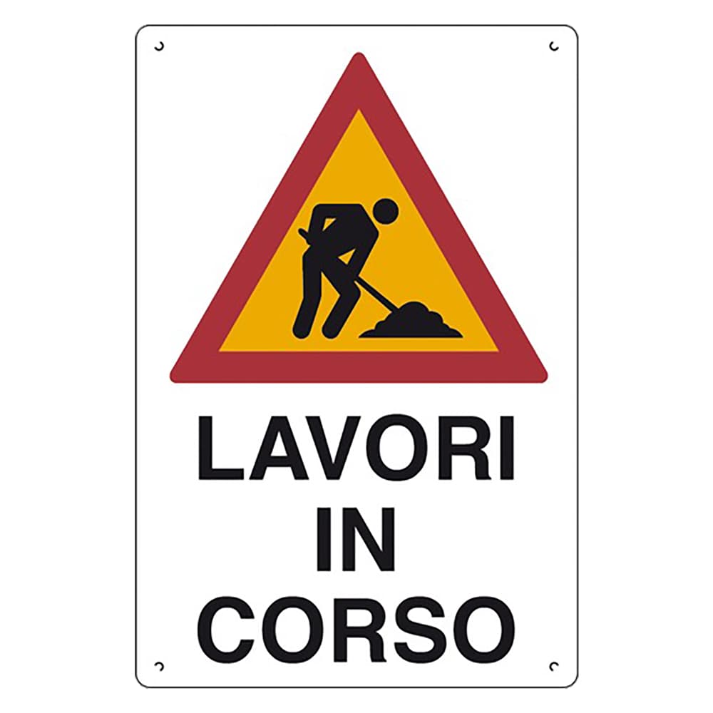 Cartello Eurosignals Lavori in Corso 10 Pezzi 40 x 60 cm - 2
