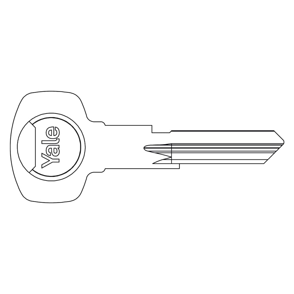 Chiave Yale Ottone Nichelato Profilo Destro - 2