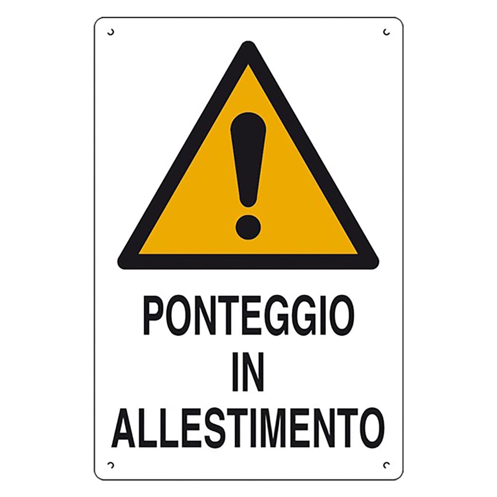 Cartello Eurosignals Ponteggio in Allestimento 10 Pezzi 60 x 40 cm - 2
