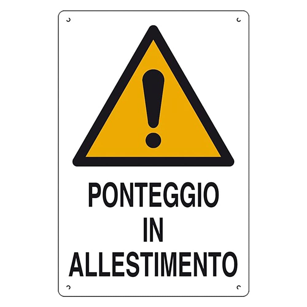 Cartello Eurosignals Ponteggio in Allestimento 10 Pezzi 60 X 40 cm – Autres