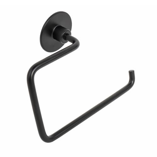 Porta Asciugamani ad Anello Modello Wind Metaf Nero - 2