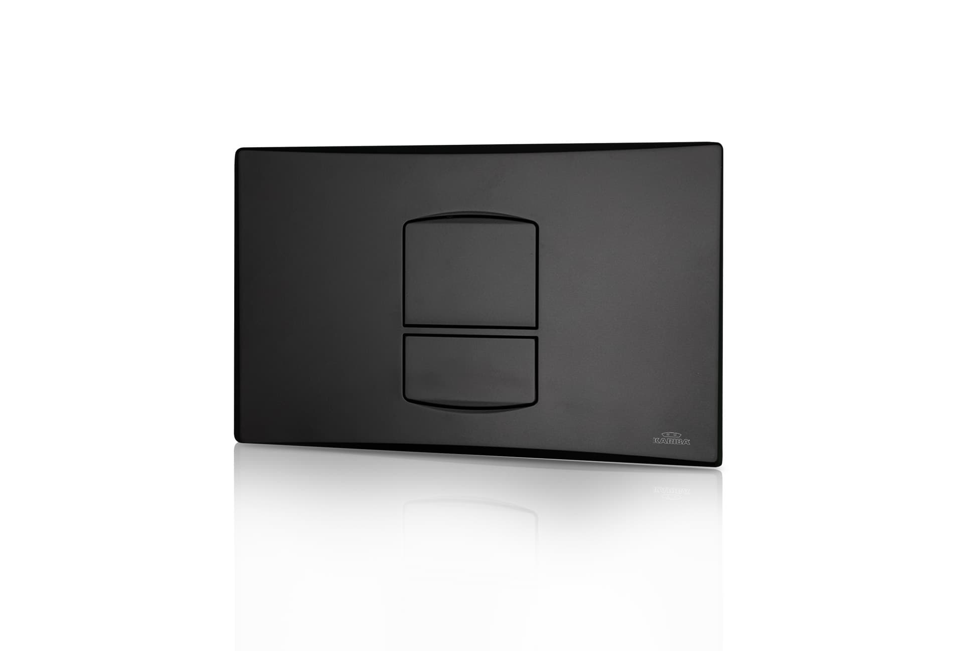 Placca Modello Itaka Duo Nera Opaca Kariba - 2
