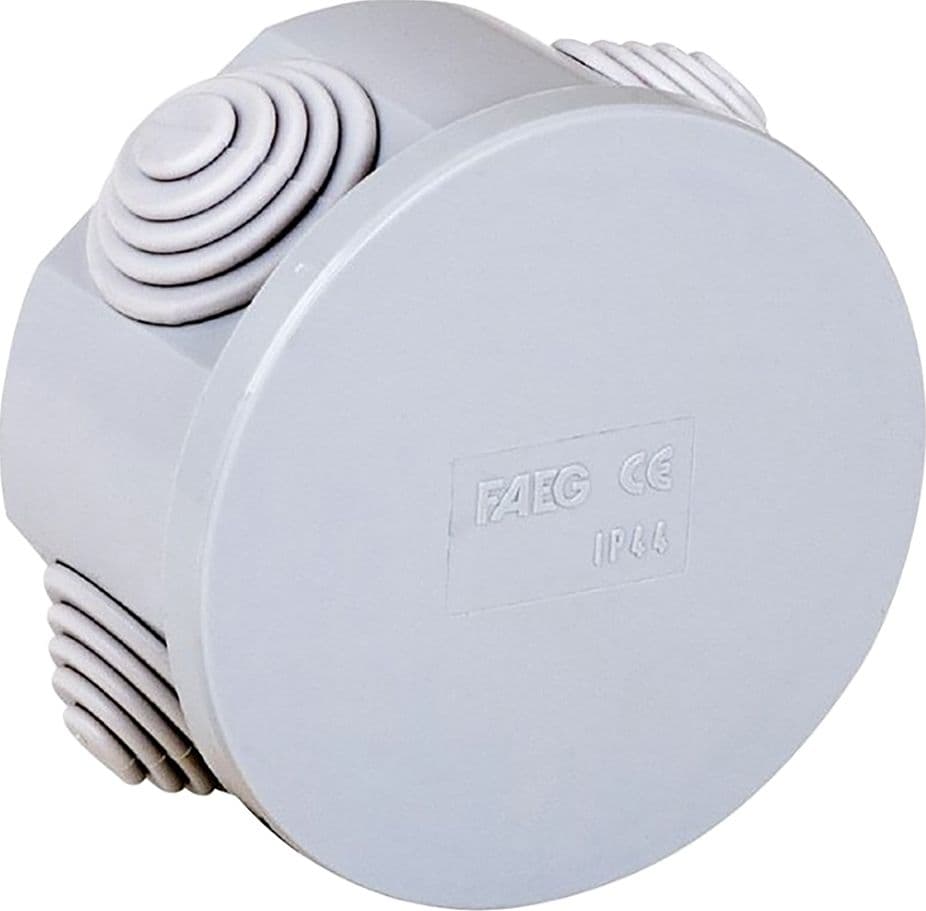 Scatola Tonda da Parete X H.40 4 Entrate Faeg Ø 80 mm - 2