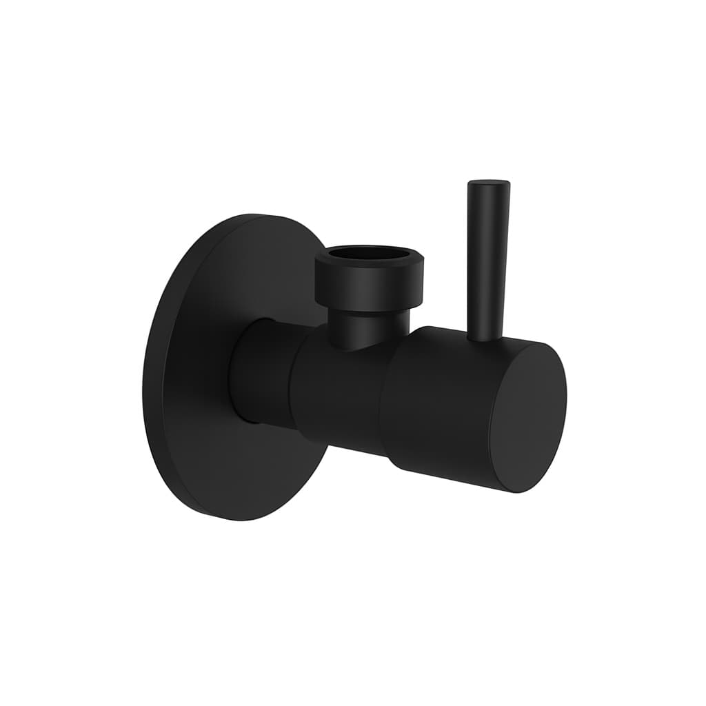 Rubinetto Sottolavabo D'arredo Mod Minimal 1 2 x 10 Nero Opaco 1 2 x 1 2 - 2