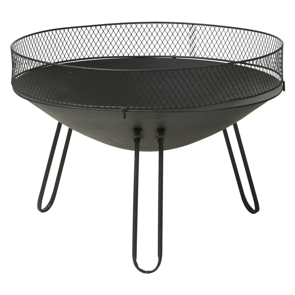 Braciere Circolare in Metallo con Protezione Ø 60 x 44 cm - 2