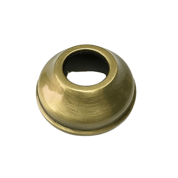 Rosone in Ottone per WC Ø 76 mm Debor Foro 26 mm Bronzato - 2