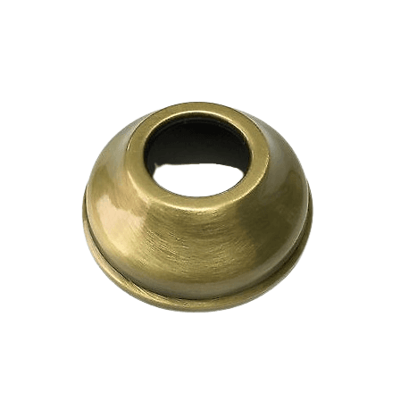 Rosone in Ottone per WC Ø 76 mm Debor Foro 26 mm Bronzato - 2