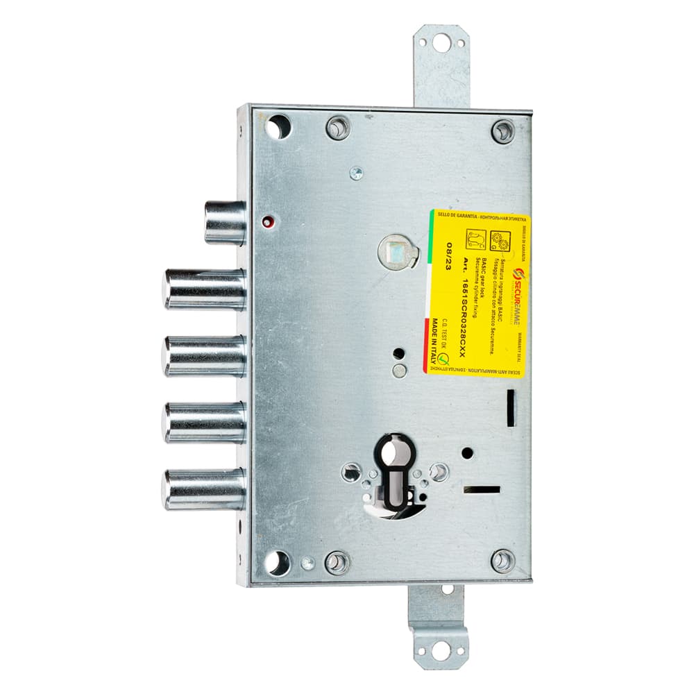 Serratura da Applicare Triplice per Porte Blindate Interasse Pistoni 37 mm - 2