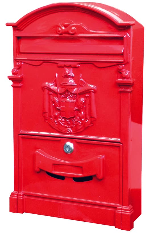 Cassetta Postale Artistica Colore Rosso Utilia - 2