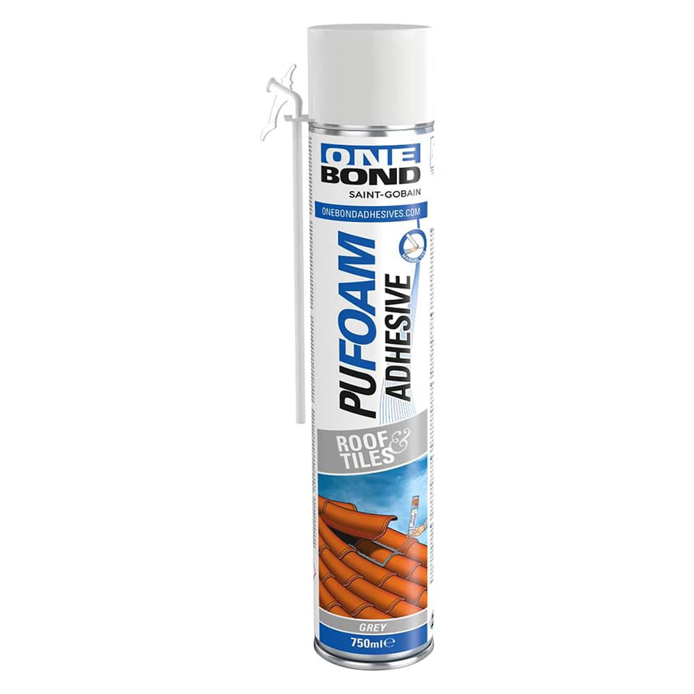 Schiuma Poliuretanica Tegole Coppi Manuale Onebond Pu Foam 12 Pezzi 750 ml - 2
