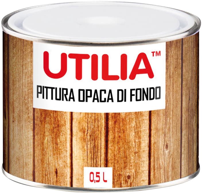 Fondo Bianco Opaco per Legno Ml. 500 6 Pezzi Utilia - 2