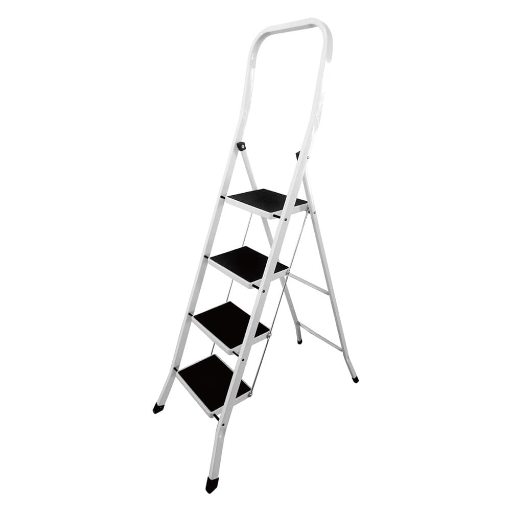 Sgabello Apribile a Corrimano Alto 4 Gradini Aperto 87,5 X 49,5 X 155,2 cm - 2
