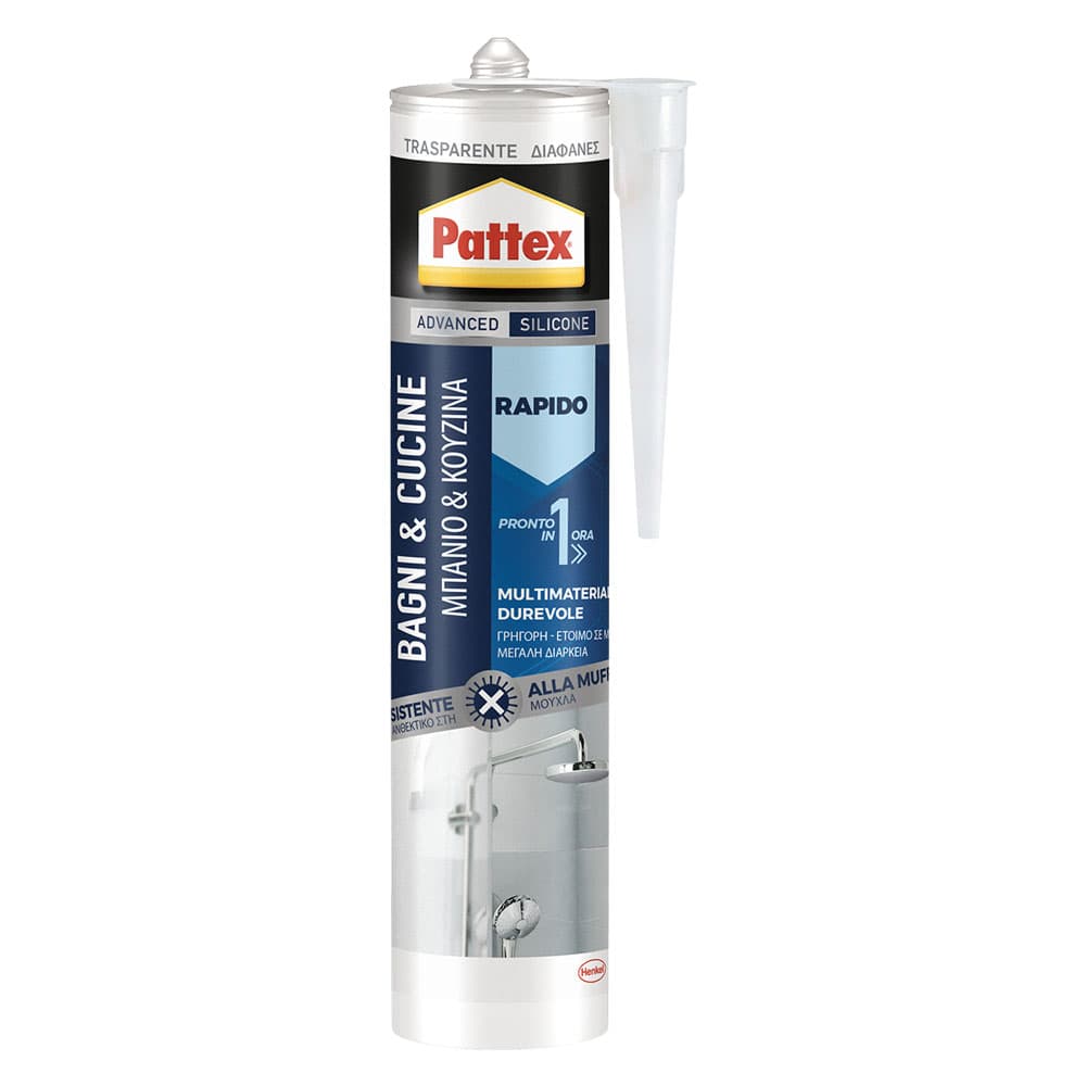 Silicone Trasparente Pattex Bagni & Cucine 300 ml - 2