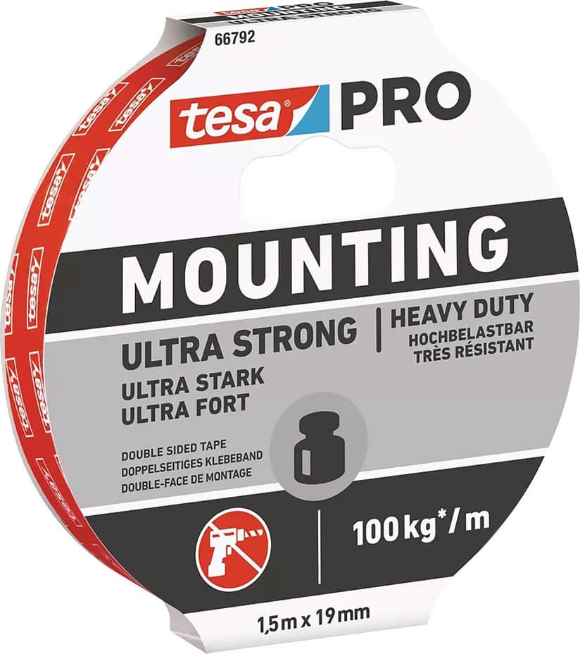 Nastro Biadesivo in Schiuma X Tesa Ultra Strong 66792 19 mm 1,5 Mt - 2
