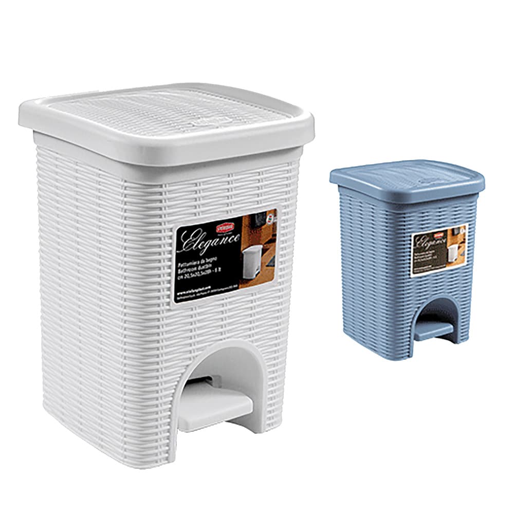 Pattumiera a Pedale Col. Tortora Stefanplast Elegance 6 lt - 2
