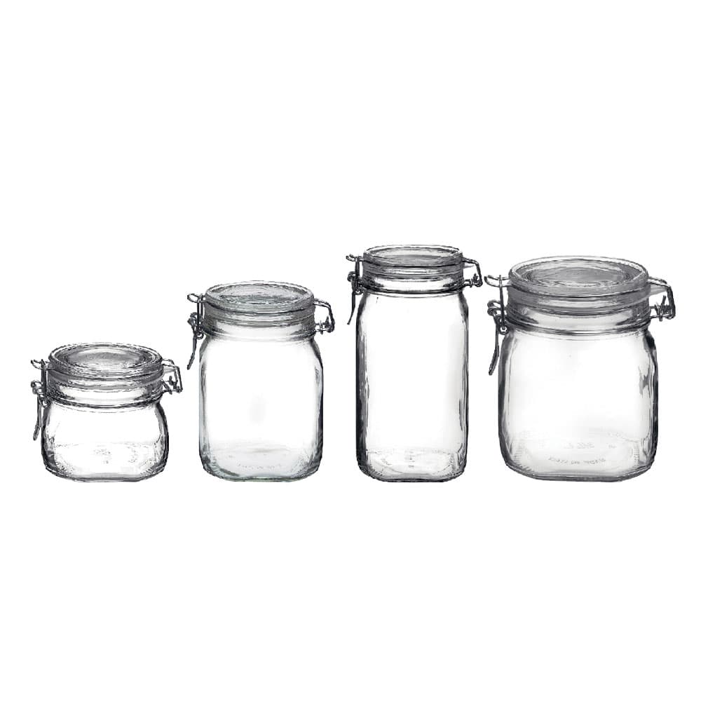 Vaso Ermetico Bormioli Fido in Vetro per Alimenti 6 Pezzi 500 ml - 2